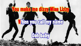 KARAOKE THE BEATLES DIZZY MISS LIZZY [upl. by Lamoree861]