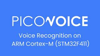 Voice Recognition on Arm CortexM4 STM32F411 [upl. by Neiviv926]