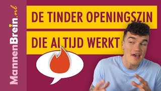 De Tinder Openingszin voor vrouwen die altijd werkt [upl. by Mercola986]