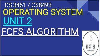 231 FCFS Scheduling in Tamil [upl. by Ahsillek]