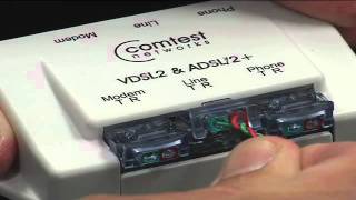 Comtest CPE01V DSL Splitter on a POTS line [upl. by Imik]