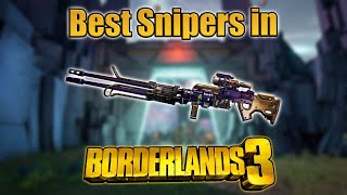 Top 10 Best Snipers in Borderlands 3 [upl. by Stretch]