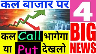 कल बाजार पर 4 बड़ी ख़बर CALL भागेगा या Put देखलो 20 June😱  20 June Nifty Bank Nifty Prediction [upl. by Idurt566]