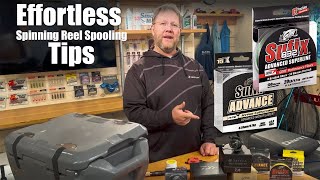 Angling Edge How To Spool A Spinning Reel Perfect Every Time [upl. by Yentruocal808]