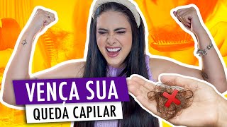 5 PASSOS para TRATAR QUEDA DE CABELO em CASA  FUNCIONA REAL [upl. by Narad]