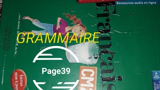 grammaire le complément du nom page 39 coquelicot CM2 [upl. by Ahsilem111]