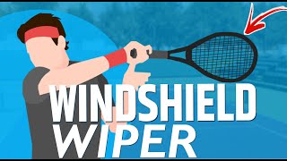 Tennis WINDSHIELD WIPER Forehand  Topspin Forehand Technique Explained [upl. by Eelrebmyk]