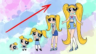 The Powerpuff Girls Bubbles GROWING UP EVOLUTION 👍EasyLittleDrawings [upl. by Anihpesoj]