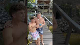 Jump in water  🍪 doichfoods funny comedyskit lake bellyflop swimming cookiedough [upl. by Nananne]