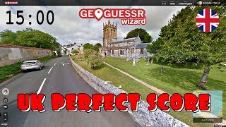 Perfect score on Geoguessr UK Version in 15 minutes [upl. by Publias]