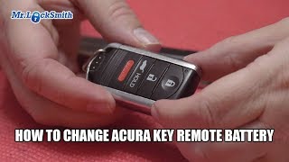 How to change Acura Remote Prox Battery  Mr Locksmith Video [upl. by Ahseela]