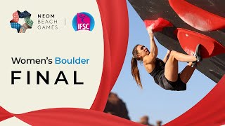 Womens Boulder final  NEOM 2024 [upl. by Aivonas]