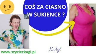 Jak poszerzyć sukienkę za ciasną w biuście Jak robić wstawki w sukience [upl. by Ammann289]