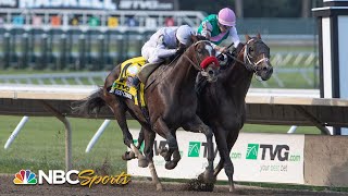 Haskell Stakes 2021 ends in jockey fall disqualification FULL RACE  NBC Sports [upl. by Finkelstein265]