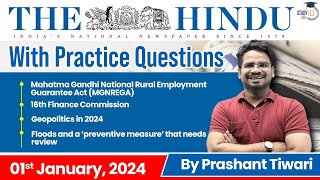 The Hindu Analysis by Prashant Tiwari  1 January  Current Affairs Today  StudyIQ [upl. by Atsirhc345]