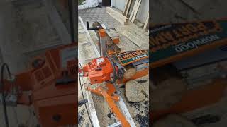 Chainsaw Husqvarna 3120 xp Norwood Portamill PM14 Milling Wood [upl. by Aikkin]