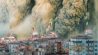 Terrible today15 minutes before Campli Flegerei volcano eruptedas earth rose rumbling across land [upl. by Spindell]