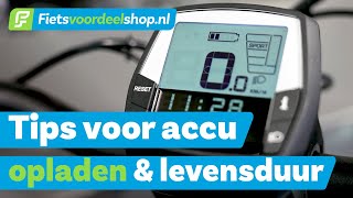 Wanneer laad ik de accu van mijn ebike op – Fietsvoordeelshopnl Vertelt [upl. by Haidabo]