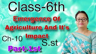 Class6th  Emergence Of Agriculture And Its Impact  Ch10  Sst  By Reenu Maam [upl. by Harbard]