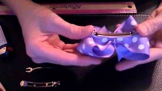 HOW TO Line a French Barrette Tutorial by Just Add A Bow [upl. by Nonnah]