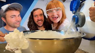 ADLEY does CRAZY SCiENCE with MARK ROBER fun DIY experiments at CrunchLabs Frozen science🧑‍🔬 [upl. by Ralat]