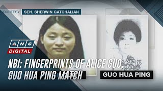 NBI Fingerprints of Alice Guo Guo Hua Ping match  ANC [upl. by Gabrielli918]