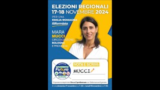 Mara Mucci candidata consigliera regionale circoscrizione Bologna e provincia [upl. by Oyr]