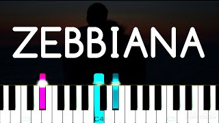 ZEBBIANA  Skusta Clee  EASY Piano Tutorial [upl. by Renita]