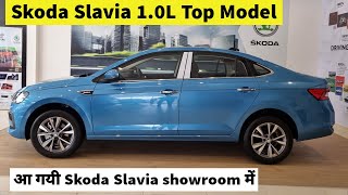 Skoda Slavia 10 TSI Style Top Model Review Interior Exterior Features 2022 [upl. by Adieren233]