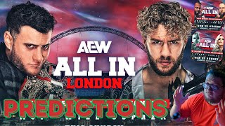 My AEW All In 2024 PREDICTIONS [upl. by Gretel]