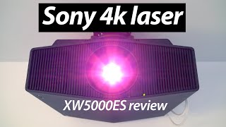 Sony VPLXW5000 ES review 4K LASER home theatre projector [upl. by Leslie]