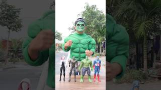 Team Spidey vs Deadpool And Hulk Green Choose Mask nonoshortvideo [upl. by Ber309]