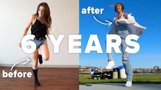 6 Year Shuffling Transformation  My dance GLOW UP from NOVICE to PRO [upl. by Gherlein]