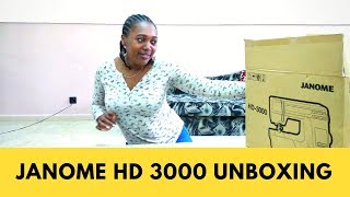 Janome HD 3000 unboxing [upl. by Nynahs]