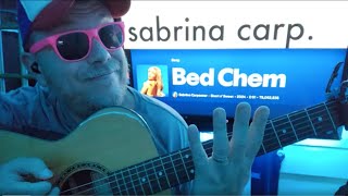 Bed Chem  Sabrina Carpenter Guitar Tutorial Beginner Lesson [upl. by Ailefo346]