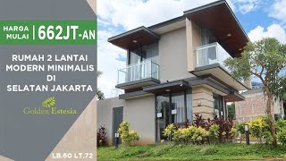 Rumah 2 Lantai Modern Di Selatan Jakarta  GOLDEN ESTESIA [upl. by Averil]