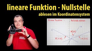 lineare Funktion  Nullstelle ablesen  Lehrerschmidt [upl. by Tenney166]