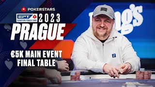 EPT Prague 2023 €5K Main Event  FINALE TABLE Livestream [upl. by Kentigera]