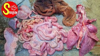 bakre ki pachoni ko saaf karke uski curry kaise banaye पचौनी की करी clean and cooking goat intestine [upl. by Anirav978]