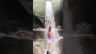 Air Terjun Alam Di bebatuan dan pepohonan Tangkahan Sumatera Utara [upl. by Yodlem]