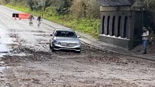 Lichfield road car flooded road closed [upl. by Jude]