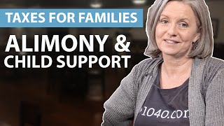 Alimony amp Child Support  Taxes for Families  1040com Tax Guide [upl. by Yelsnya]