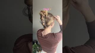 3 proste fryzury z klamrą fryzury pielęgnacjawłosów włosomaniaczka hairstyle [upl. by Adnam264]