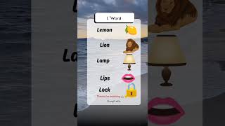 LWords vocabulary with picturevocabulary  Words that start with l letterL l [upl. by Moriyama]