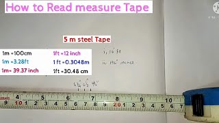 Tape measurement Explained in Tamil  How to read measure inches feet cm meter in Tape Tamil [upl. by Petromilli]