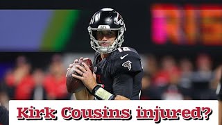 Atlanta Falcons get TROUBLING injury news on Kirk Cousins [upl. by Nalak932]