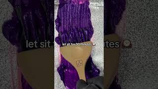 Go from pink to purple with Good Dye Young semipermanent hair dye haircolor hairtransformation [upl. by Chong]