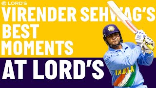 The Best of Virender Sehwag at Lords  England v India  Lords [upl. by Jem]