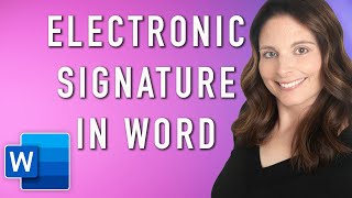 How to Create Electronic Signature in Word and Word Mobile App  Create eSignature [upl. by Estella788]