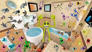 ⚡ Evolution Roblox Innyume Smileys Stylized Zoonomaly Monsters Family Spartan Kicking in Gmod [upl. by Sholley]